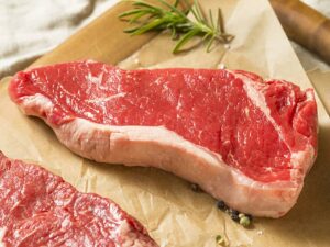 Raw Grass Fed Entrecote Steaks